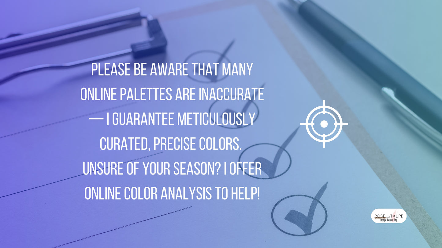 True Winter Makeup Color Palette