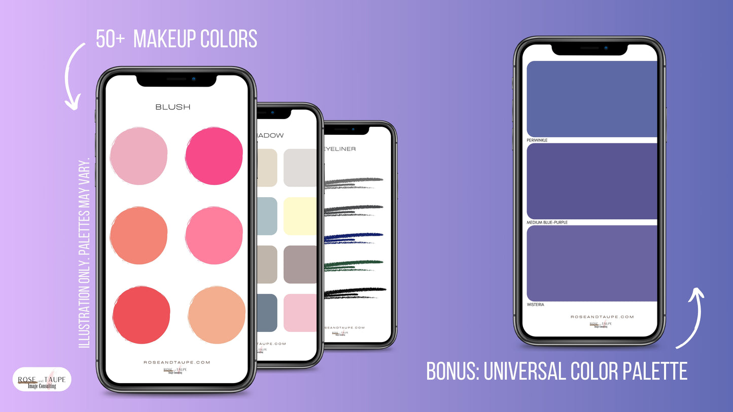 Light Spring Makeup Color Palette