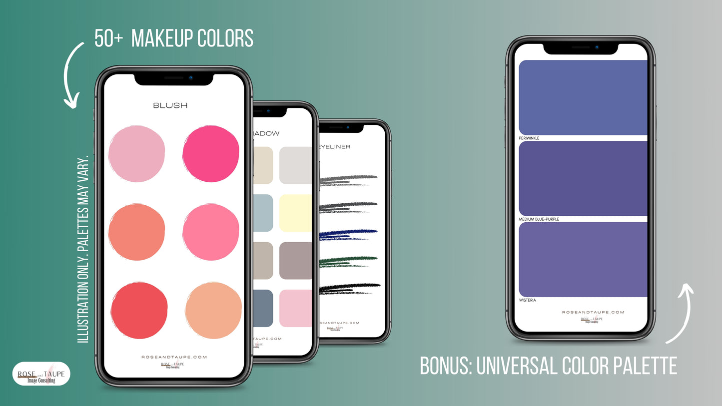True Summer Makeup Color Palette