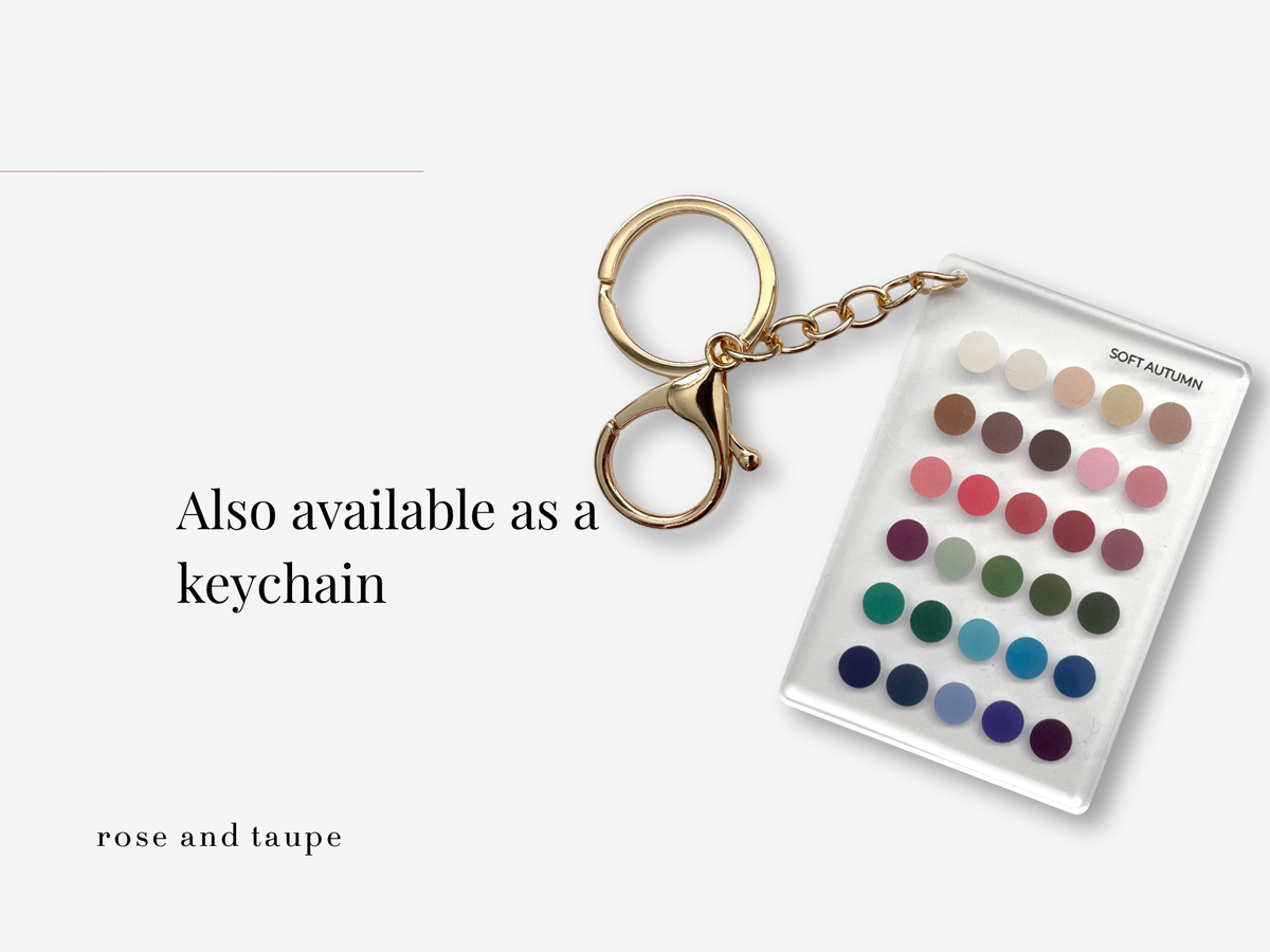 Soft Autumn Color Analysis Wallet Card