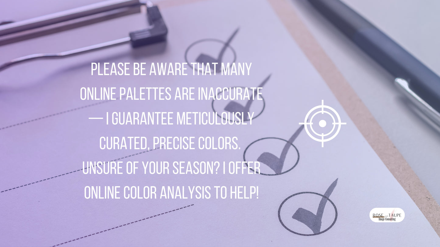 Bright Spring Makeup Color Palette