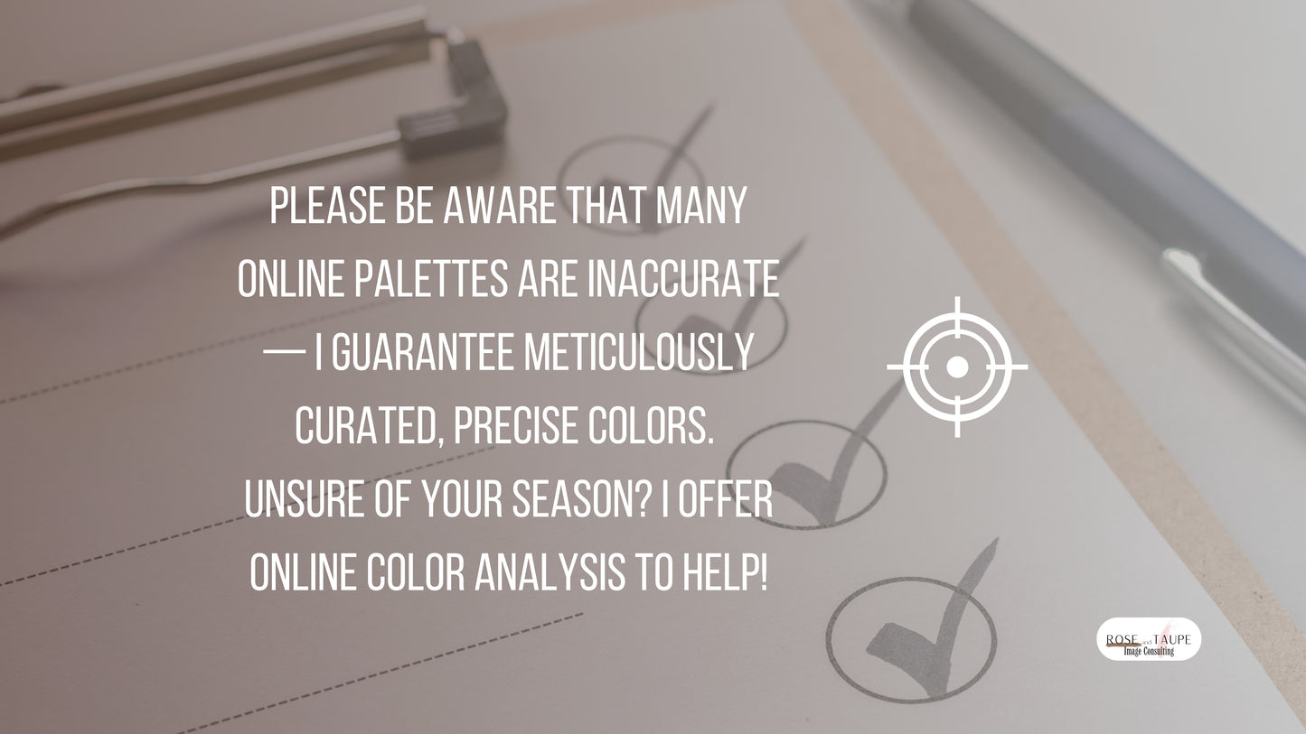 Dark Autumn Makeup Color Palette