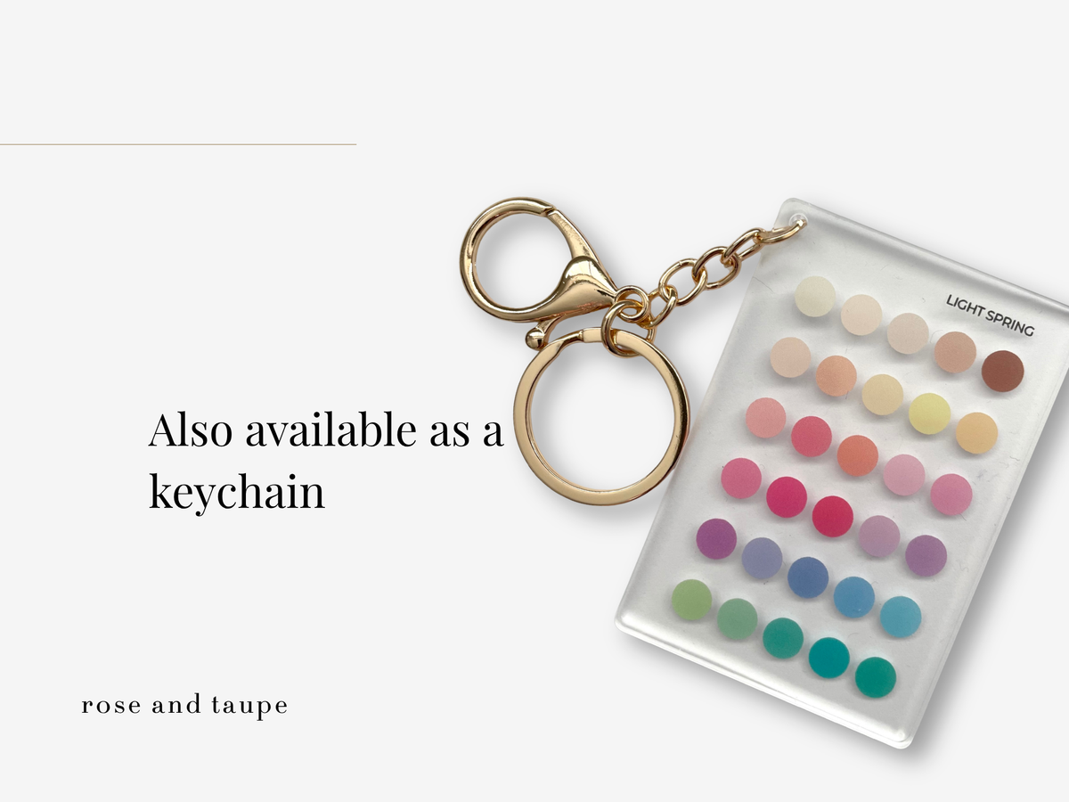Light Spring Color Analysis Wallet Card