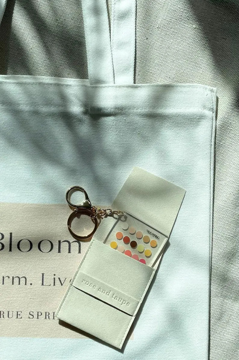 True Spring Color Analysis Keychain