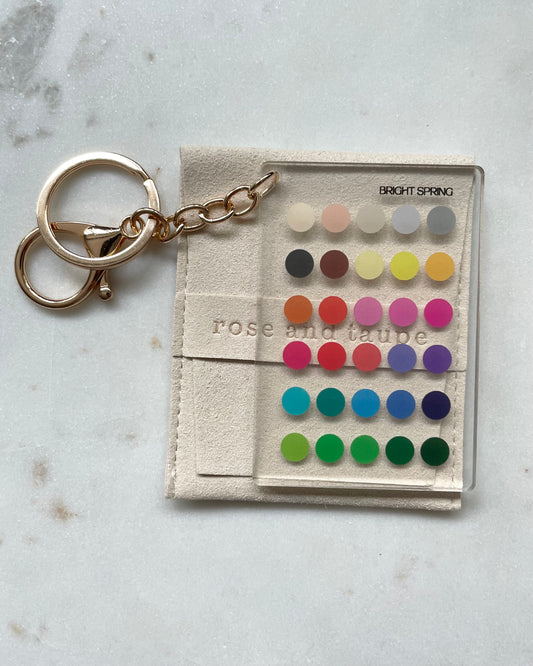 Bright Spring Color Analysis Keychain