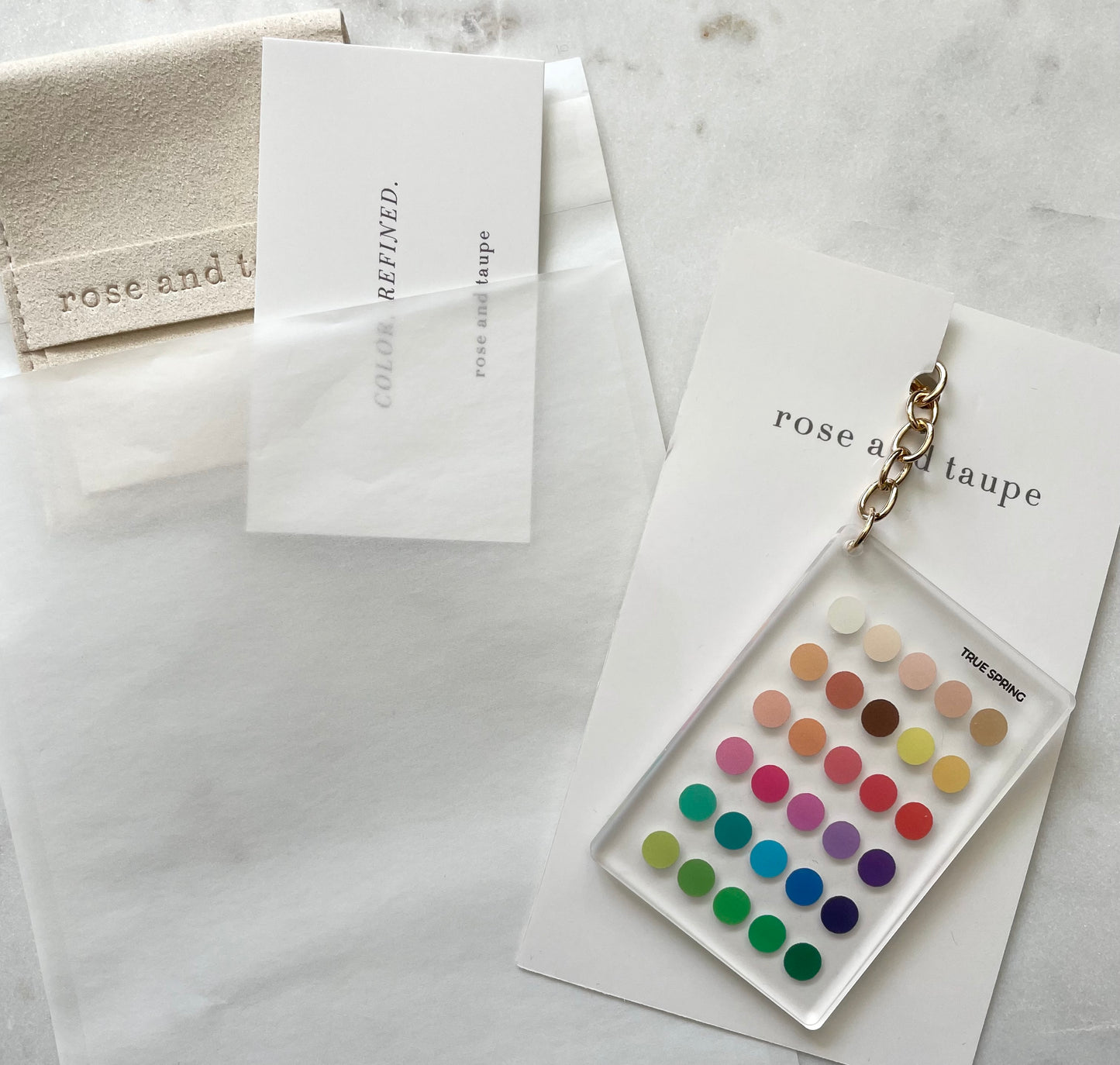 True Spring Color Analysis Keychain