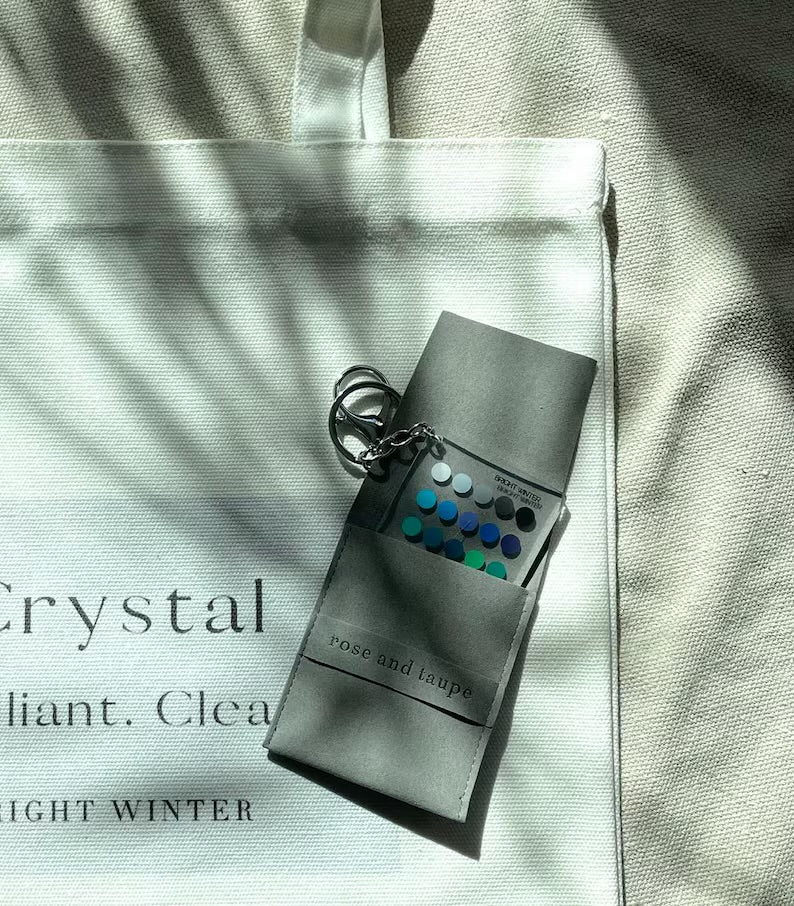 Bright Winter Color Analysis Keychain