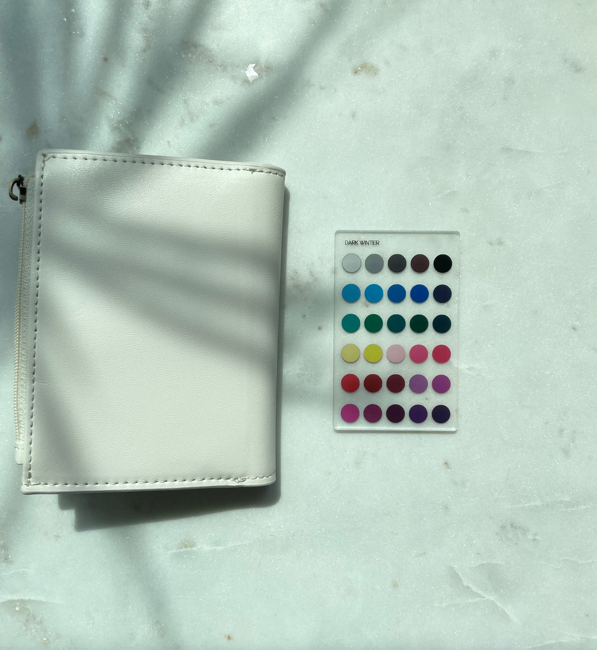 Dark Winter Color Analysis Wallet Card