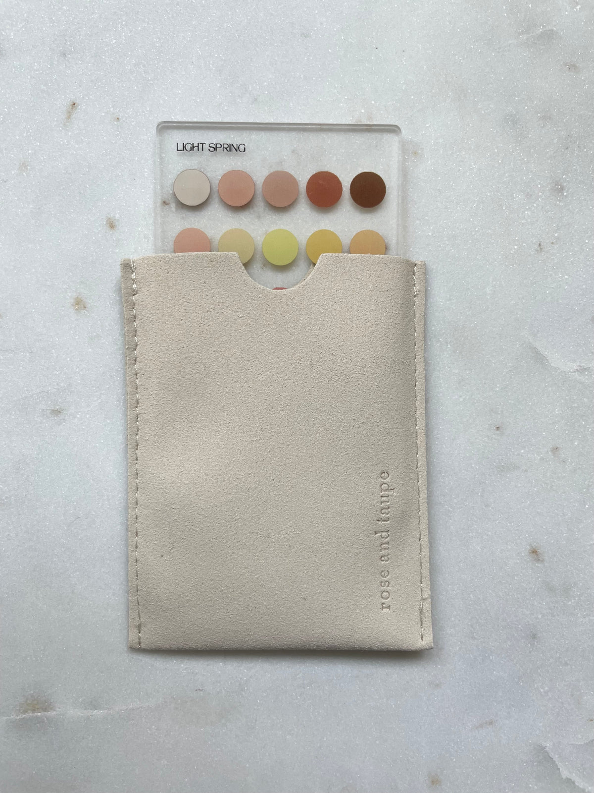 Light Spring Color Analysis Wallet Card