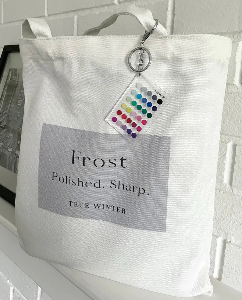 True Winter Color Analysis Keychain