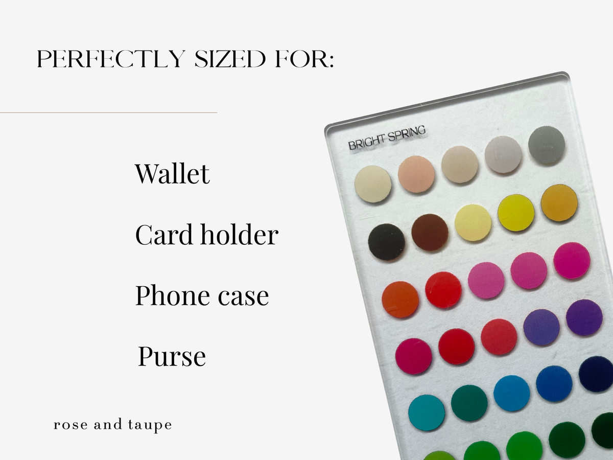 Bright Spring Color Analysis Wallet Card