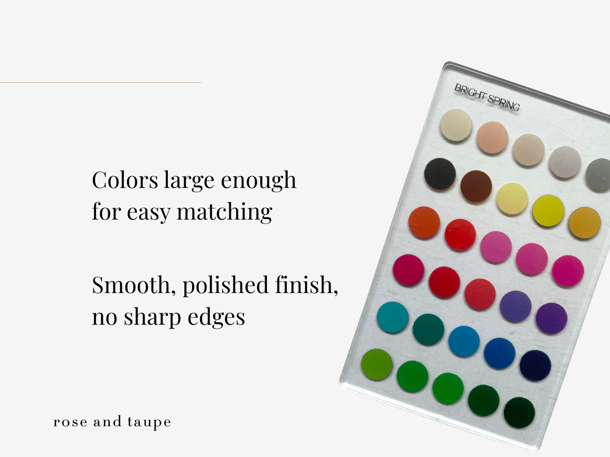 Bright Spring Color Analysis Wallet Card