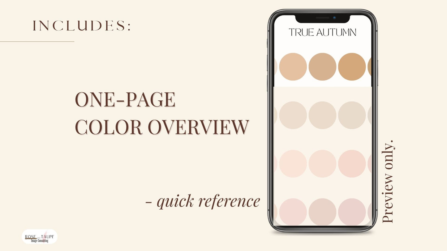 True Autumn Color Palette