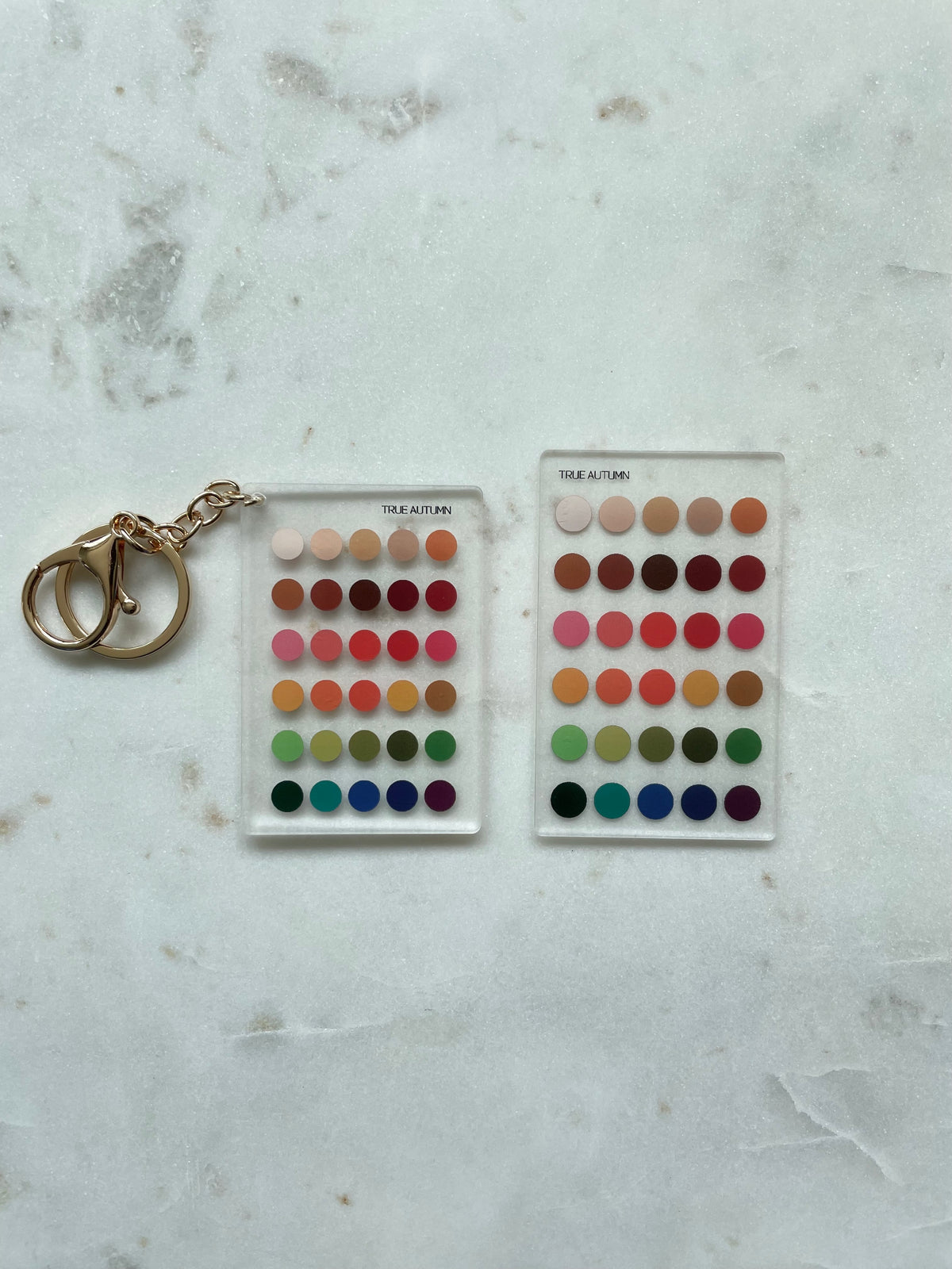 True Autumn Color Analysis Wallet Card