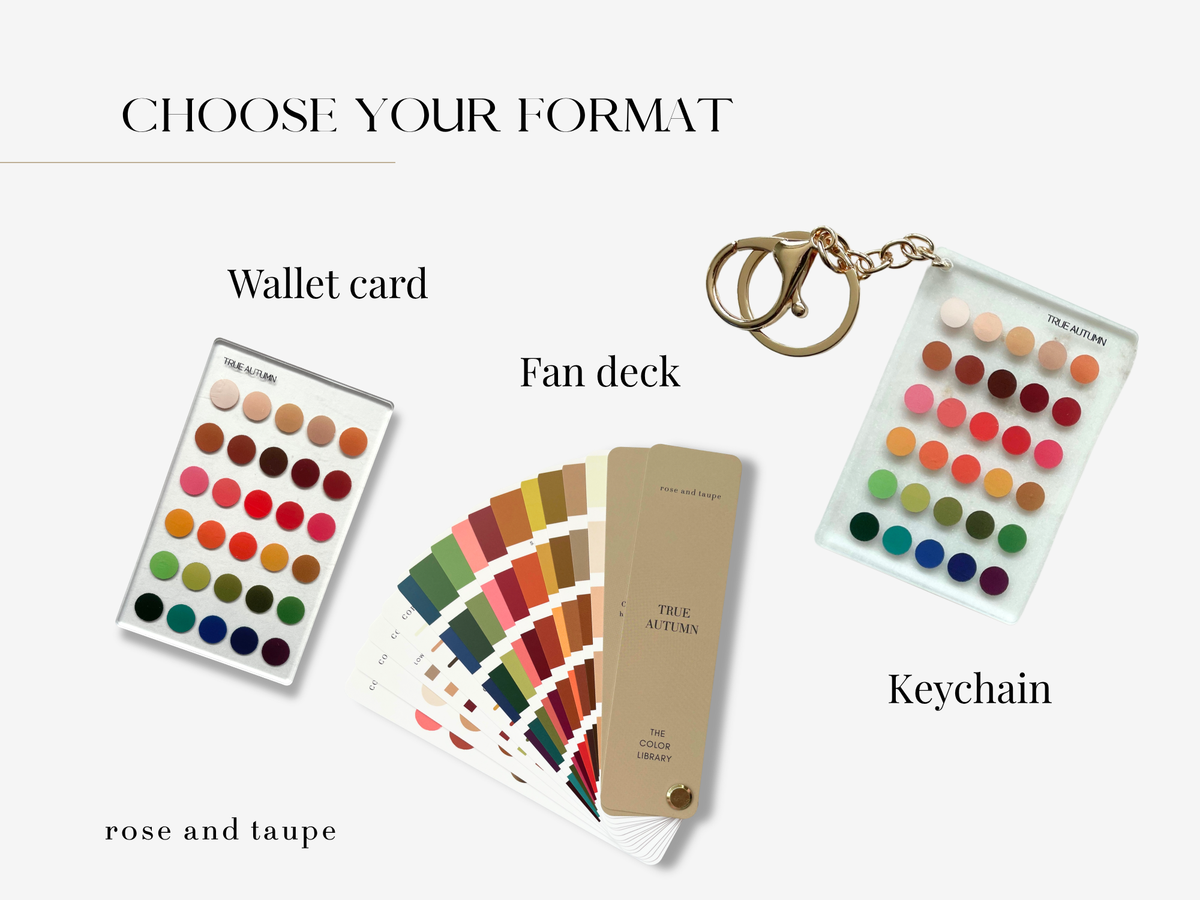 True Autumn Color Analysis Fan Deck