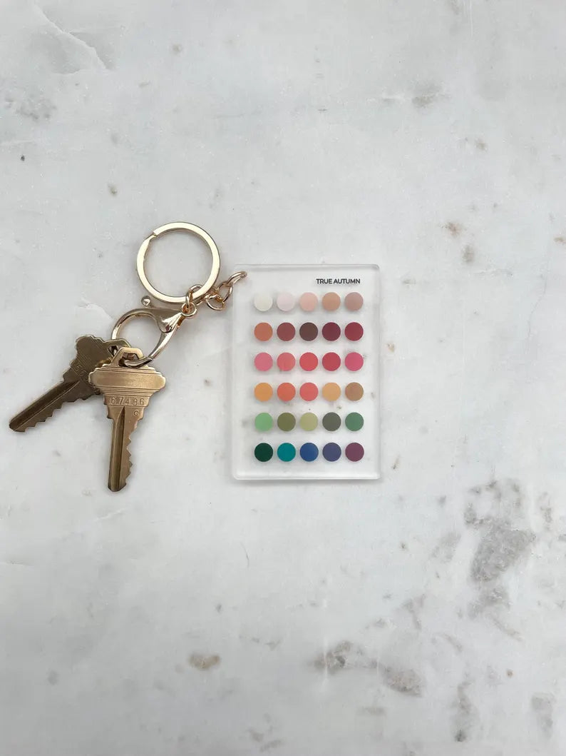 True Autumn Color Analysis Keychain