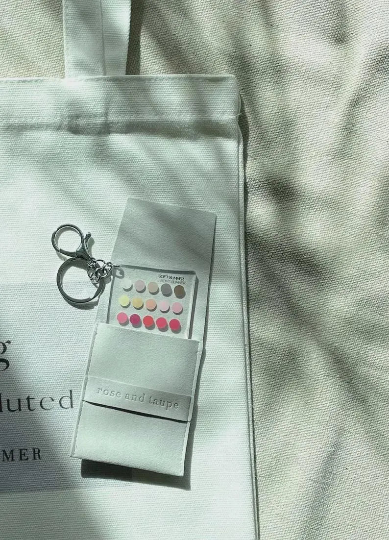 Soft Summer Color Analysis Keychain