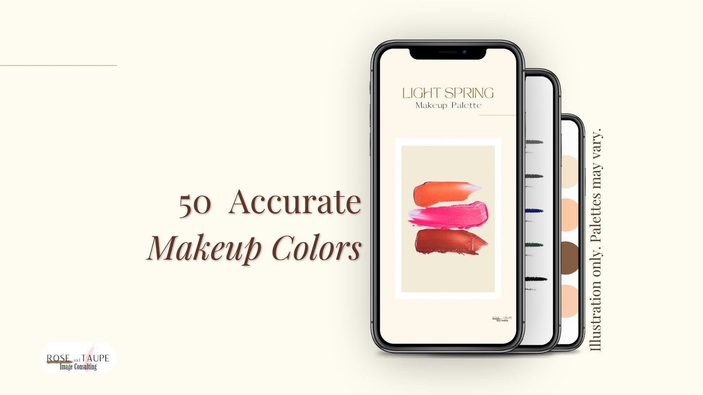 Light Spring Makeup Color Palette