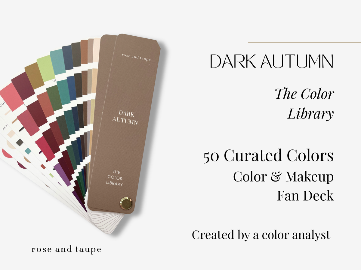 Dark Autumn Color Analysis Fan Deck