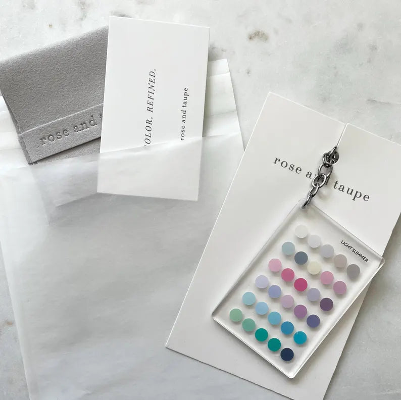 Light Summer Color Analysis Keychain