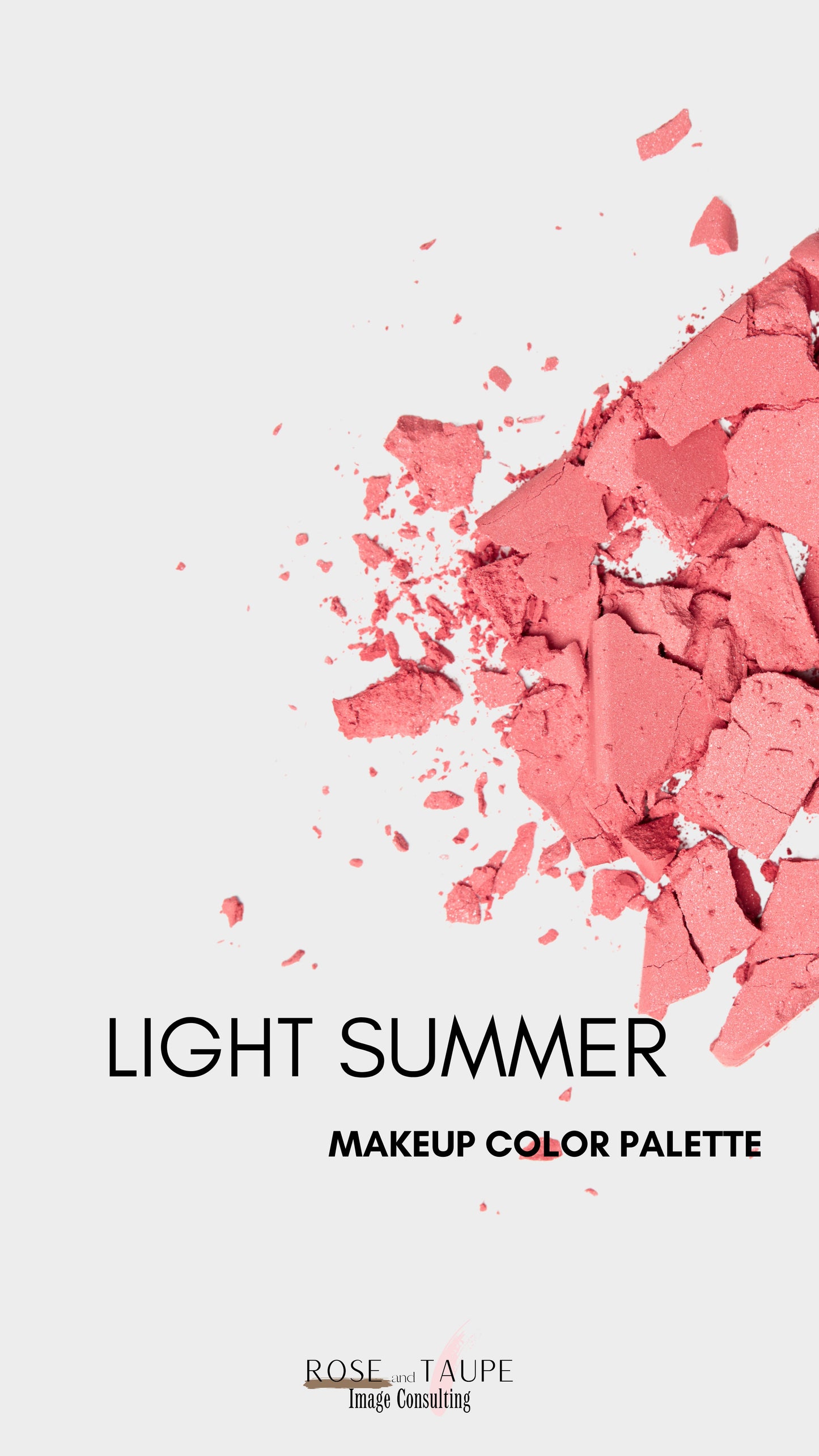 Light Summer Makeup Color Palette