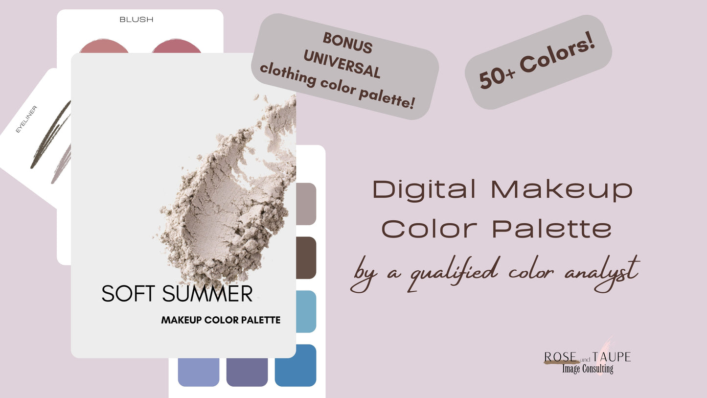 Soft Summer Makeup Color Palette