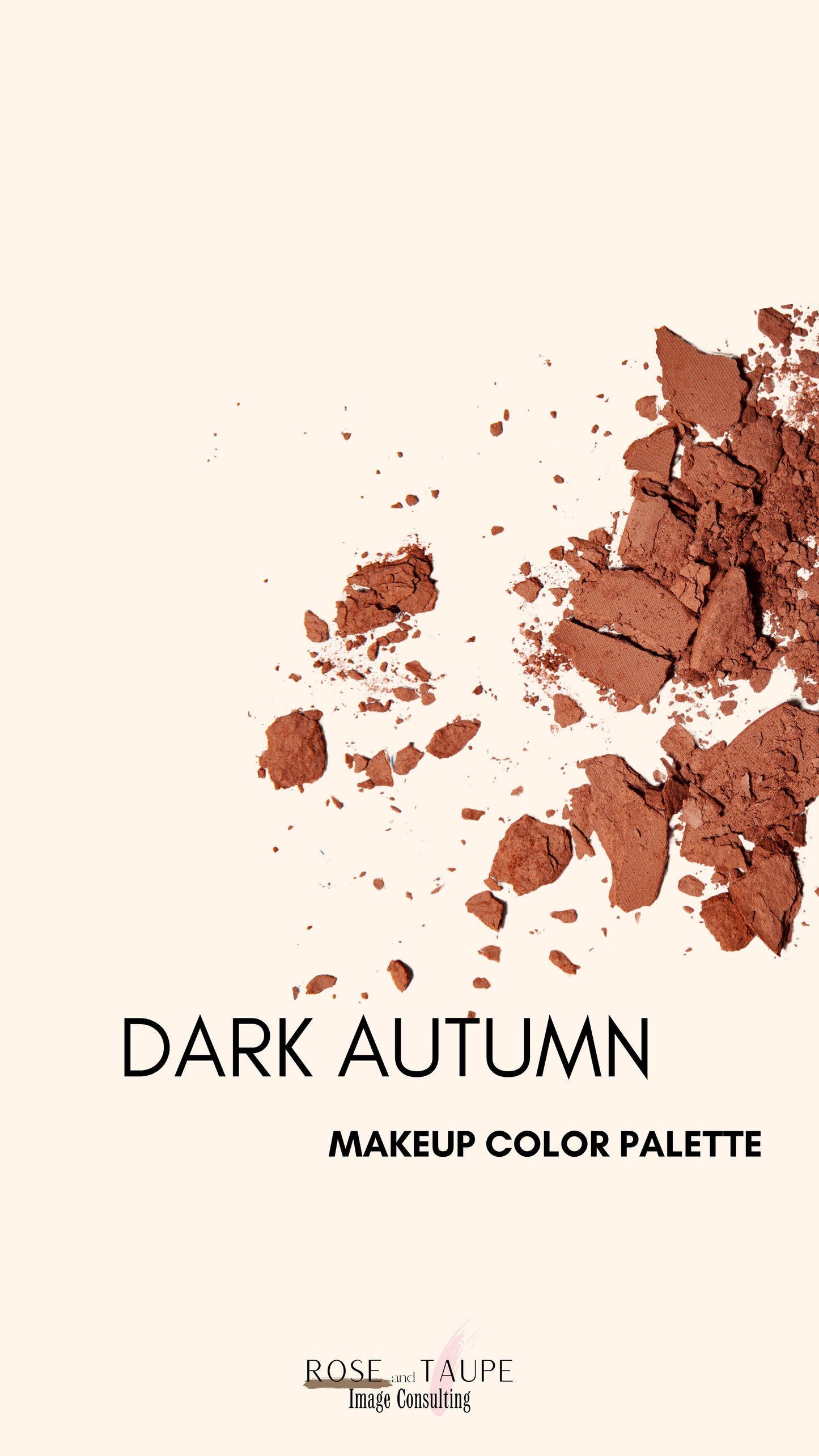 Dark Autumn Makeup Color Palette