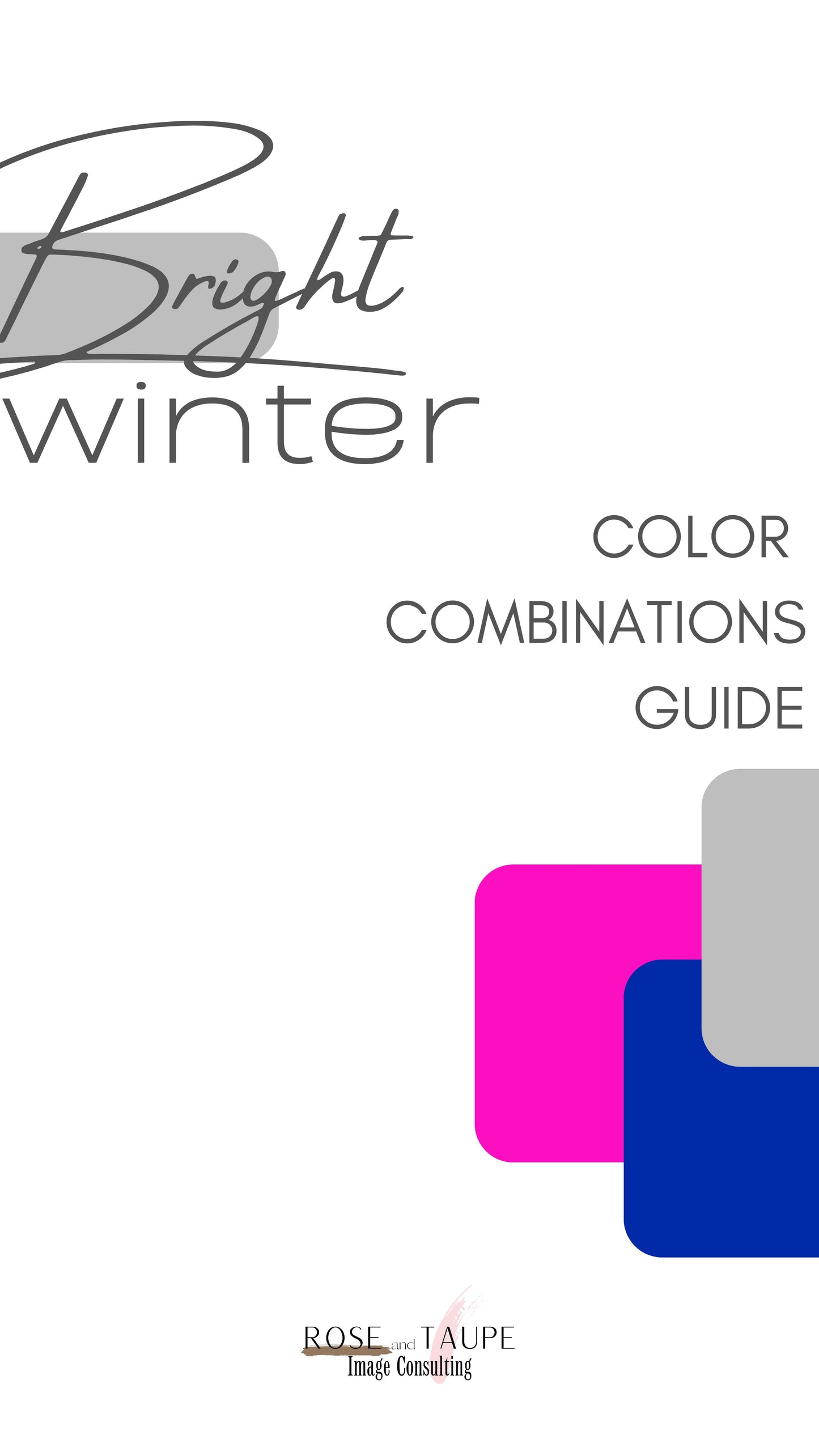 Bright Winter Color Combinations Guide