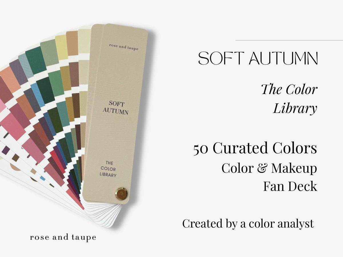 Soft Autumn Color Analysis Fan Deck