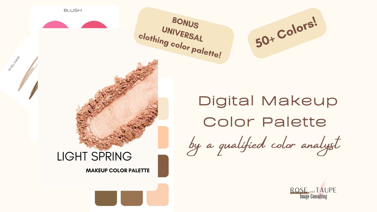 Light Spring Makeup Color Palette