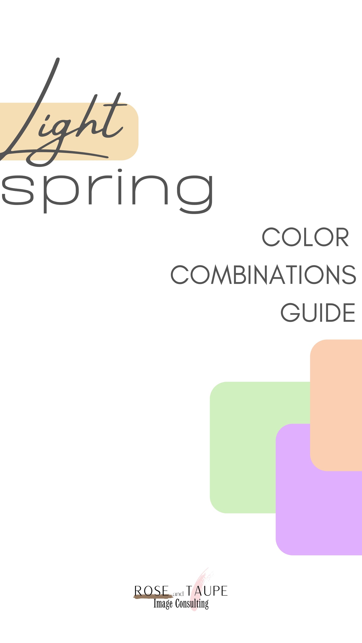 Light Spring Color Combinations Guide