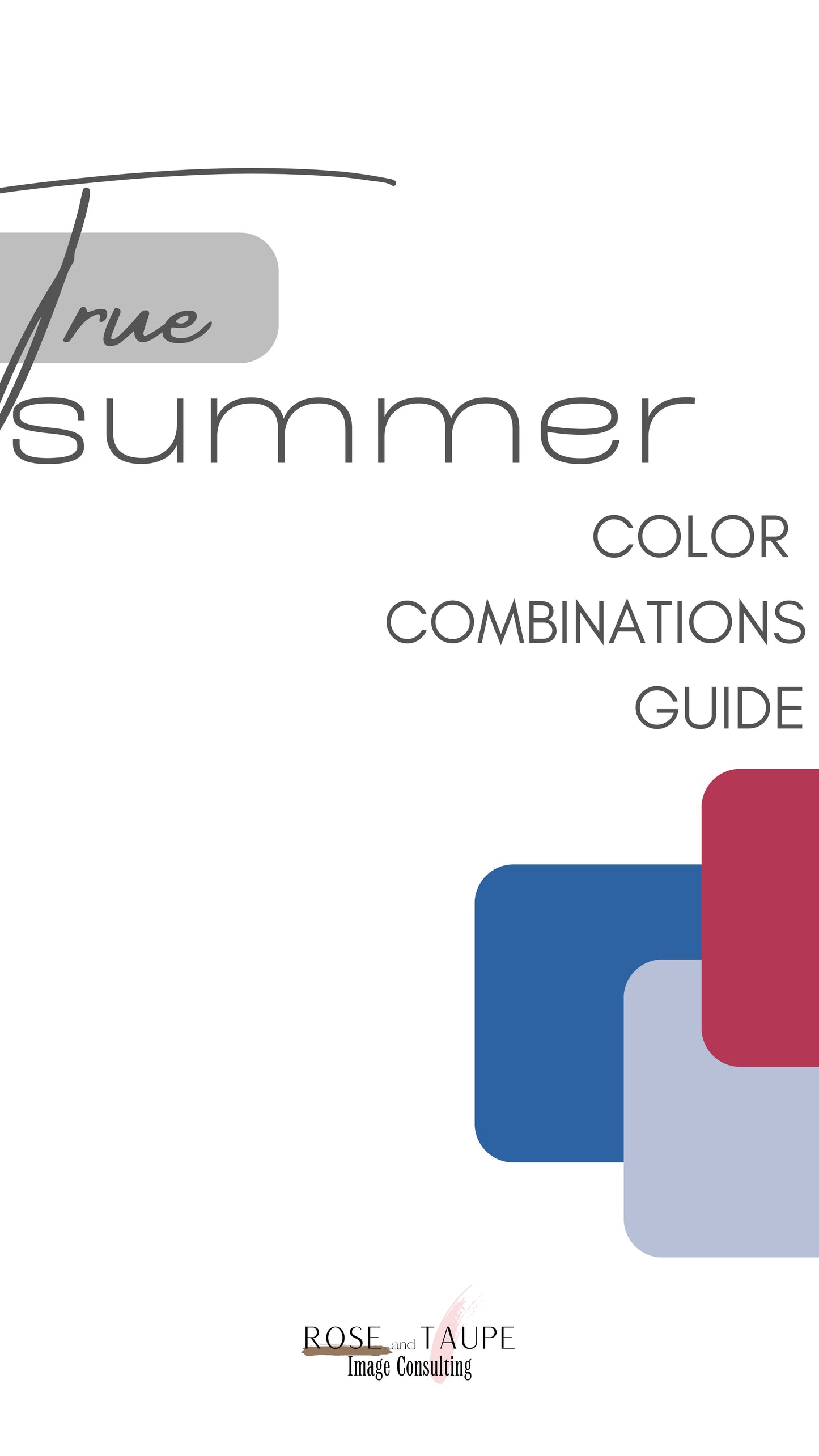 True Summer Color Combinations Guide