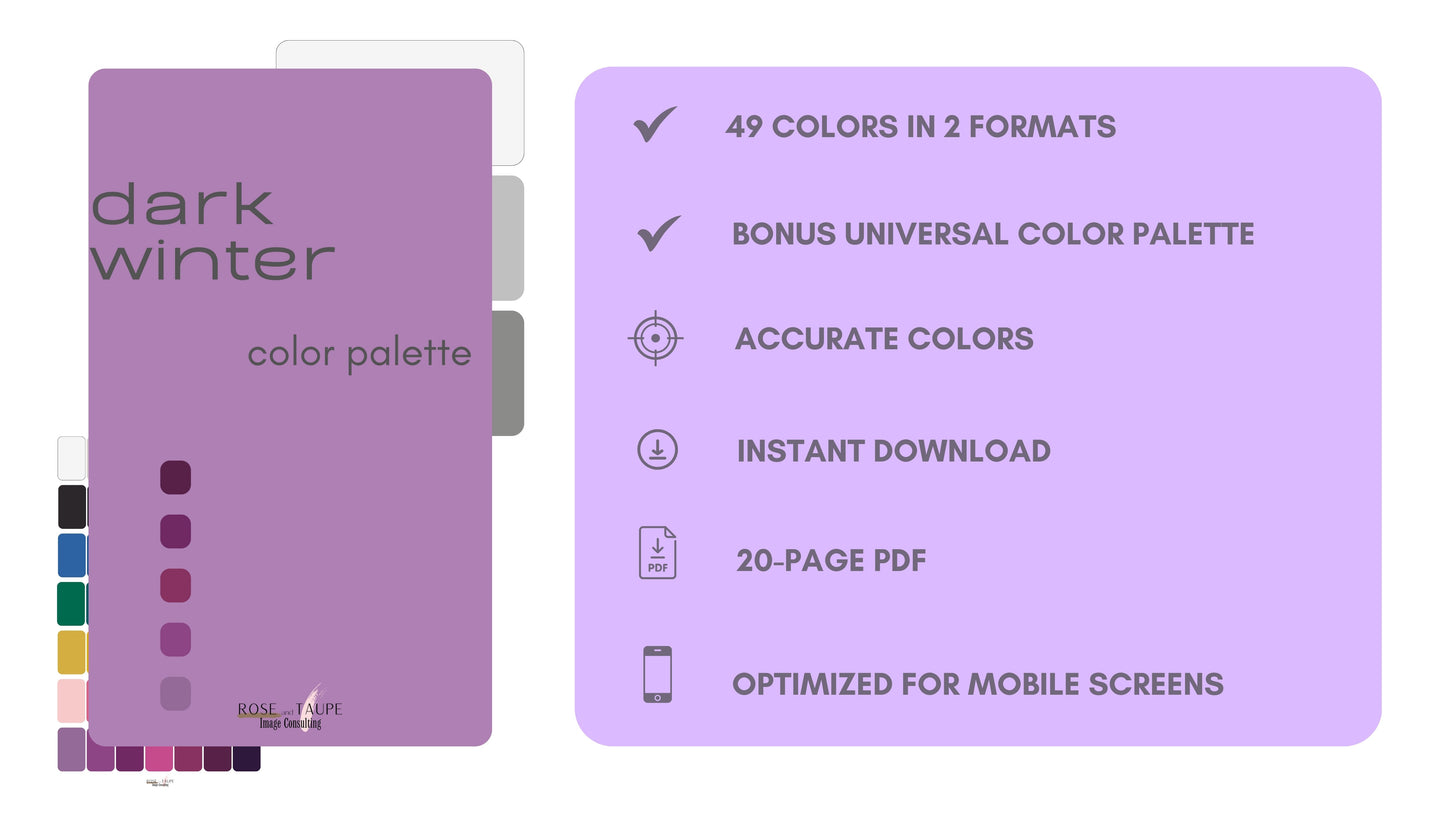 Dark Winter Color Palette