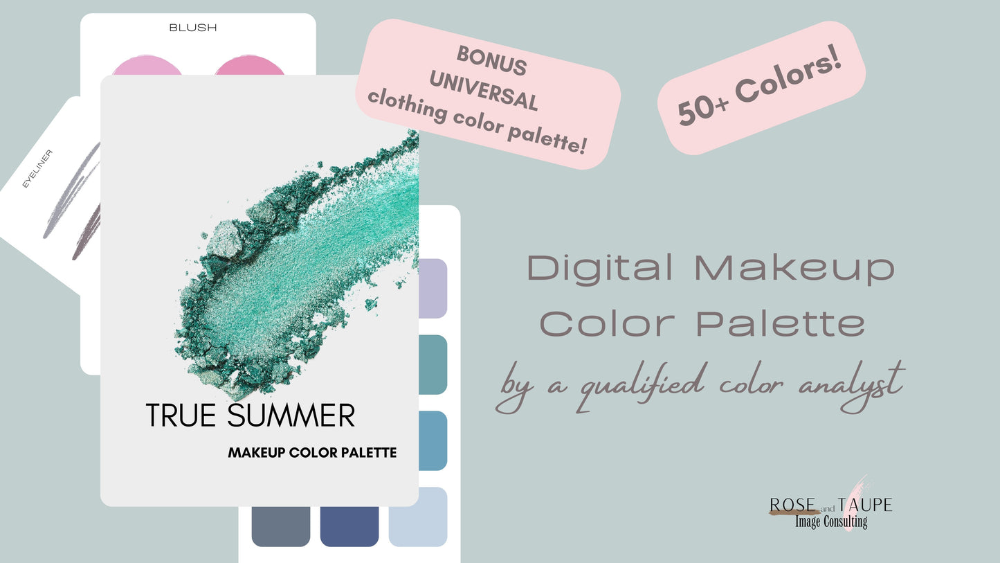 True Summer Makeup Color Palette