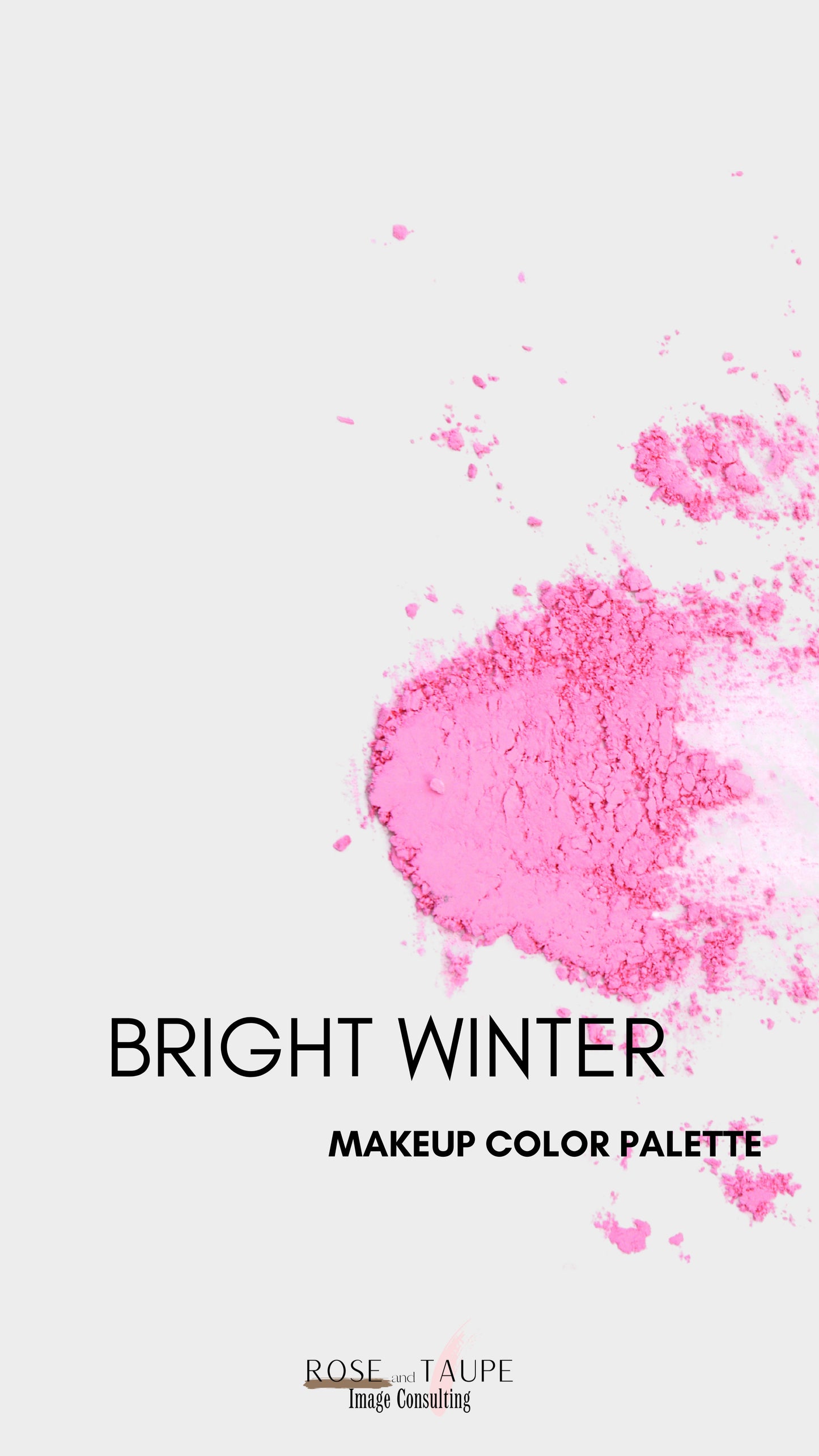 Bright Winter Makeup Color Palette