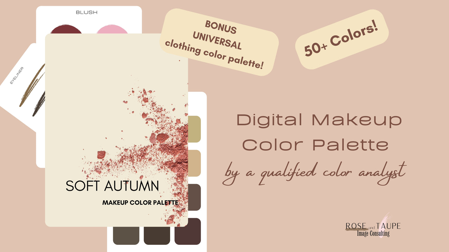 Soft Autumn Makeup Color Palette