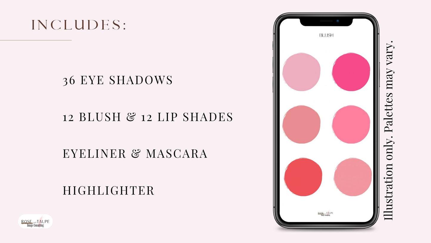 Light Summer Makeup Color Palette