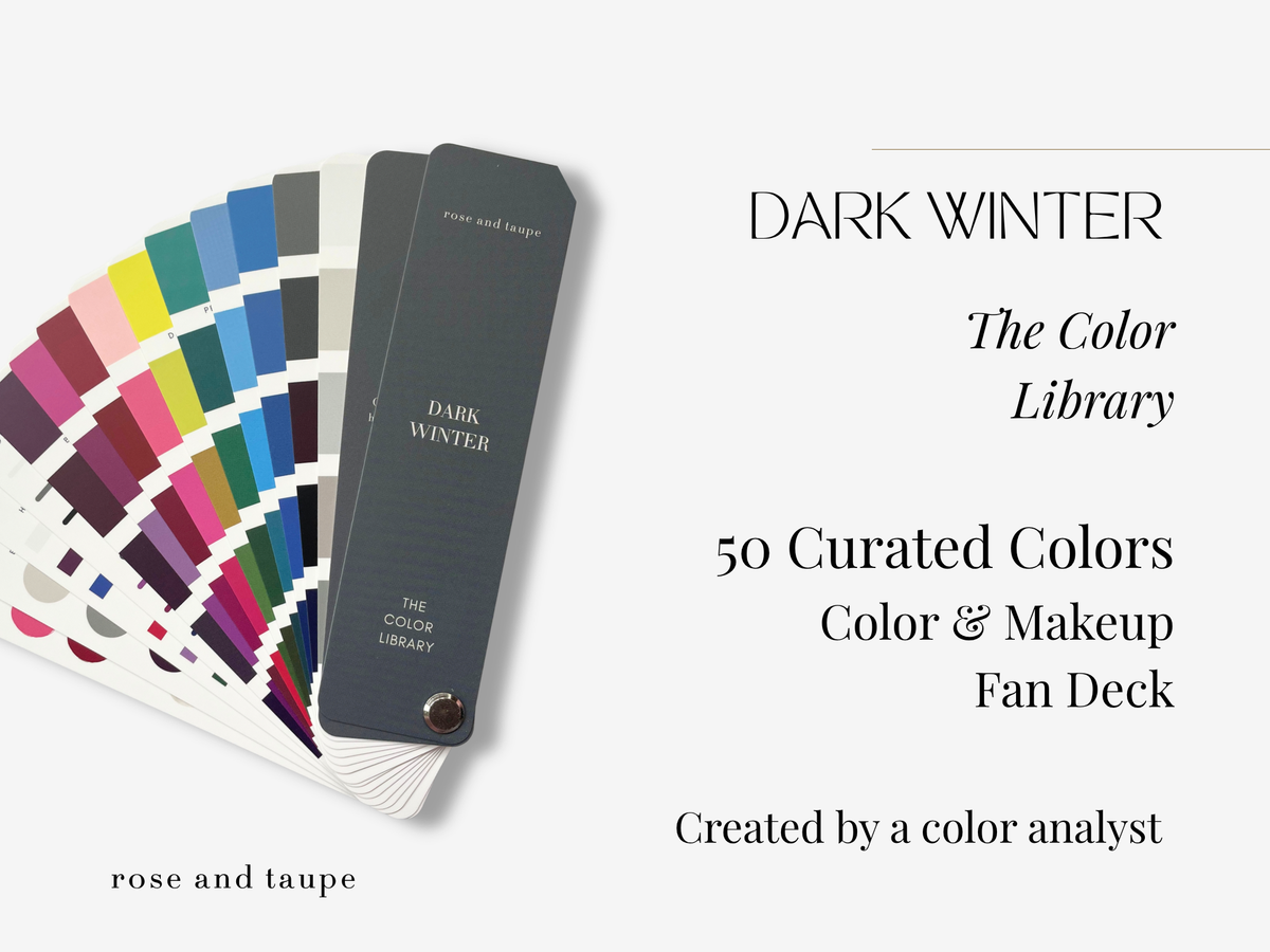 Dark Winter Color Analysis Fan Deck