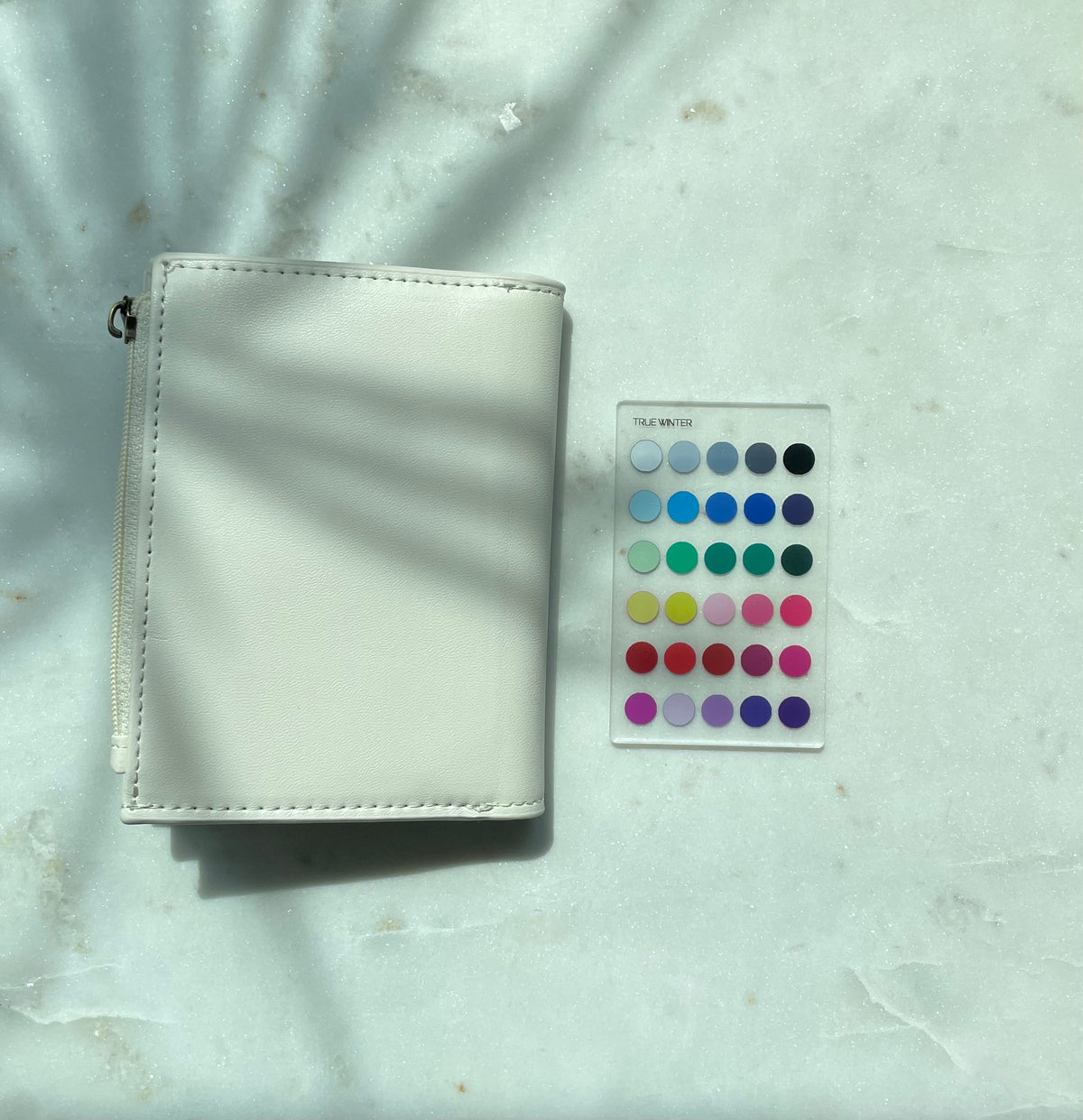 True Winter Color Analysis Wallet Card