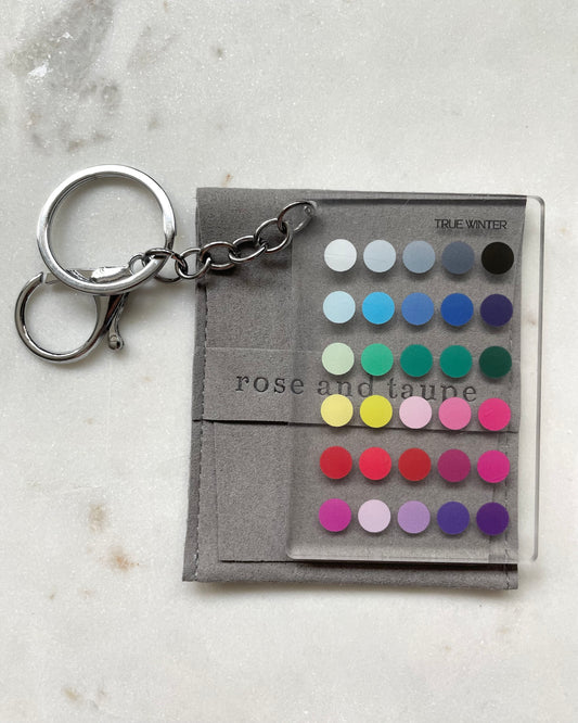 True Winter Color Analysis Keychain