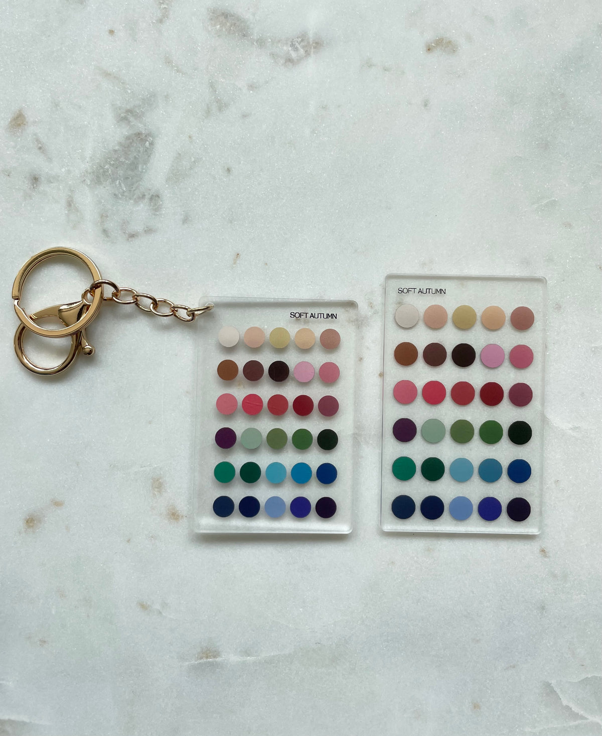 Soft Autumn Color Analysis Wallet Card