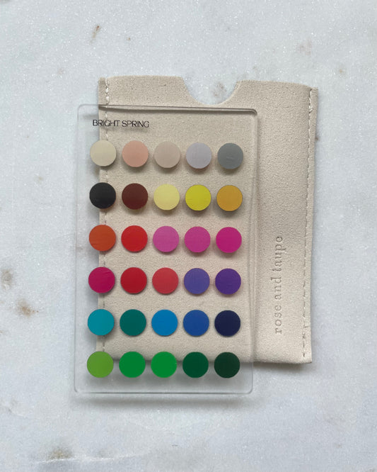 Bright Spring Color Analysis Wallet Card