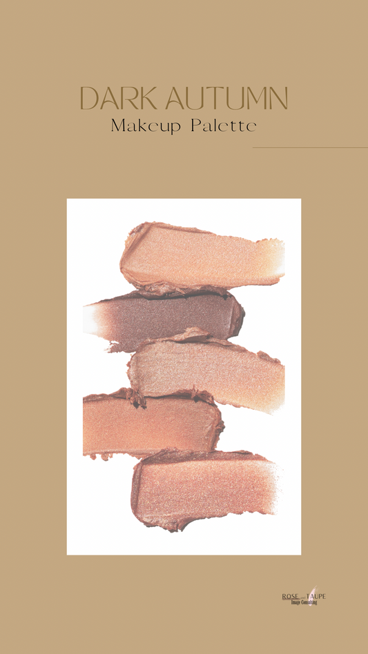 Dark Autumn Makeup Color Palette