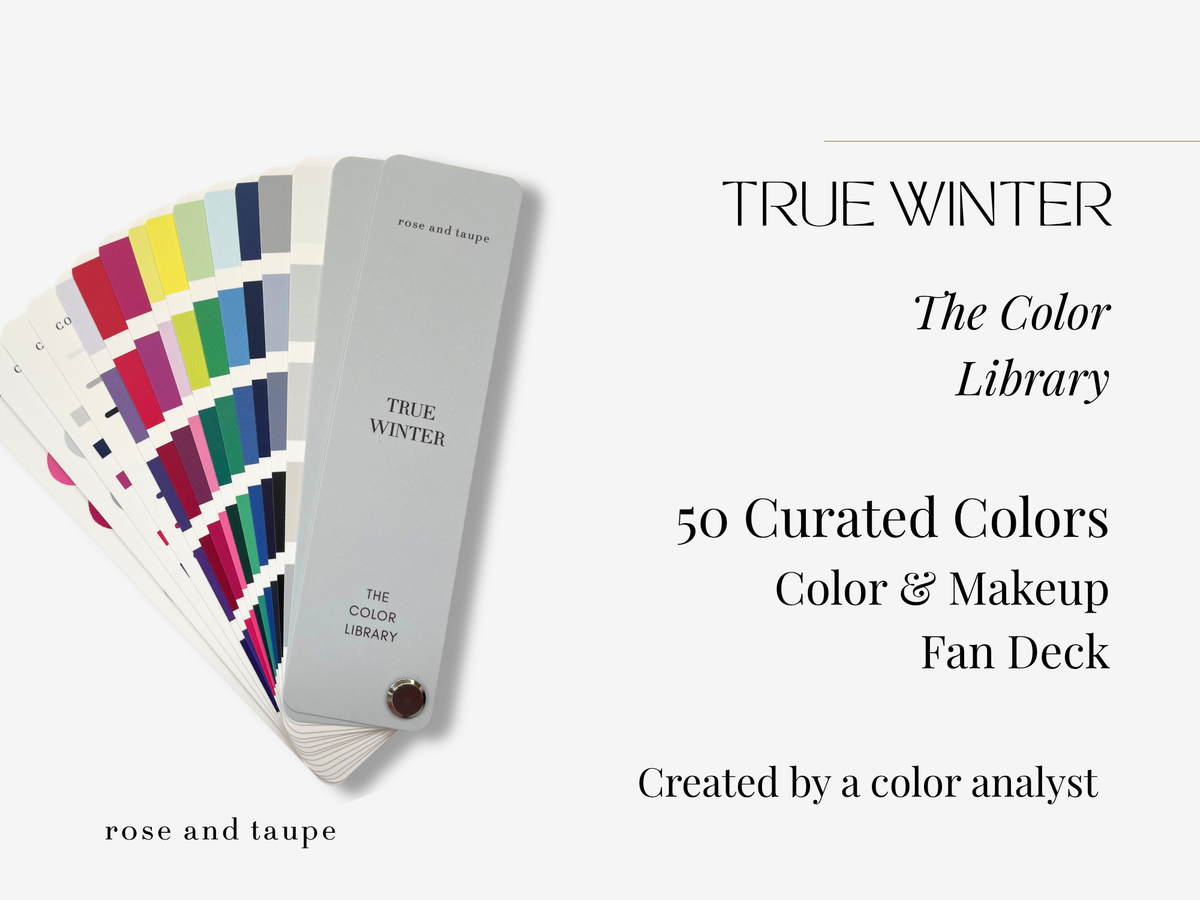 True Winter Color Analysis Fan Deck