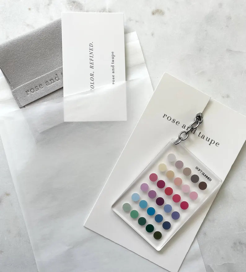 Soft Summer Color Analysis Keychain