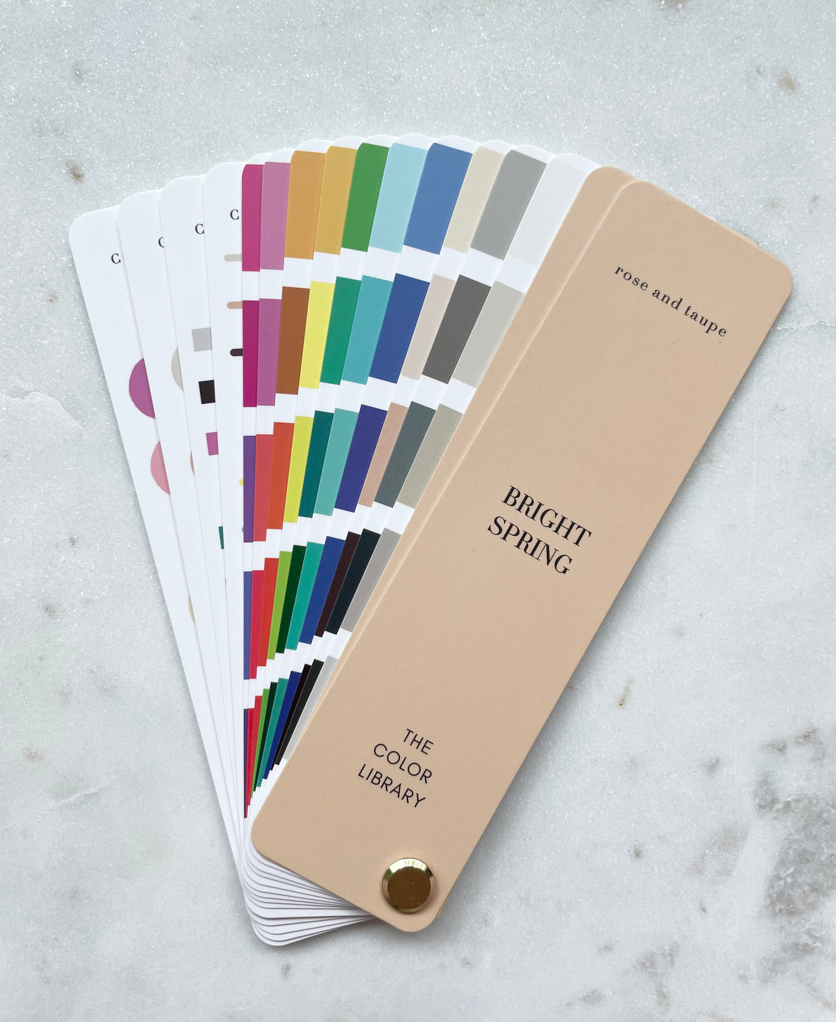 Bright Spring Color Analysis Fan Deck