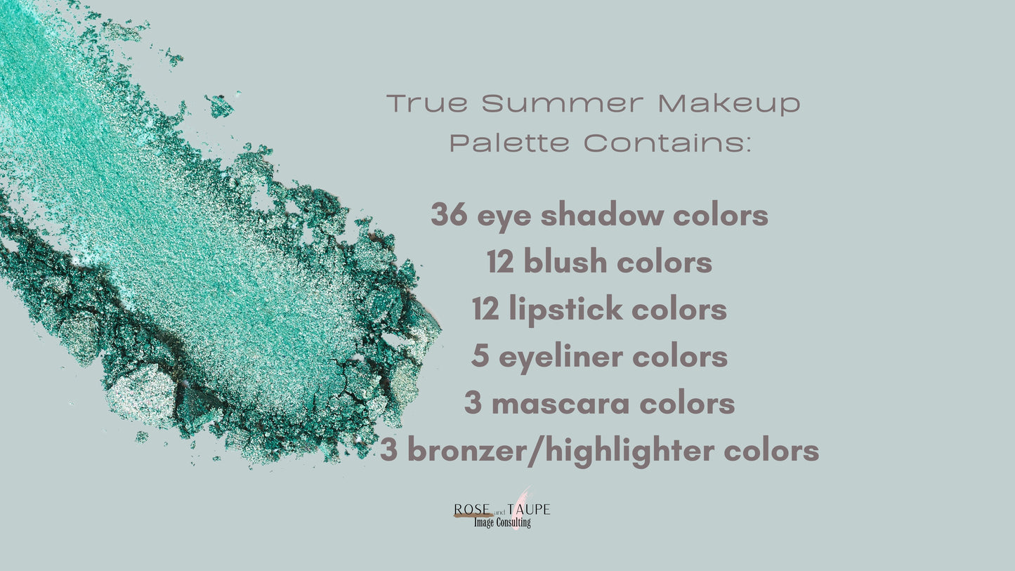 True Summer Makeup Color Palette