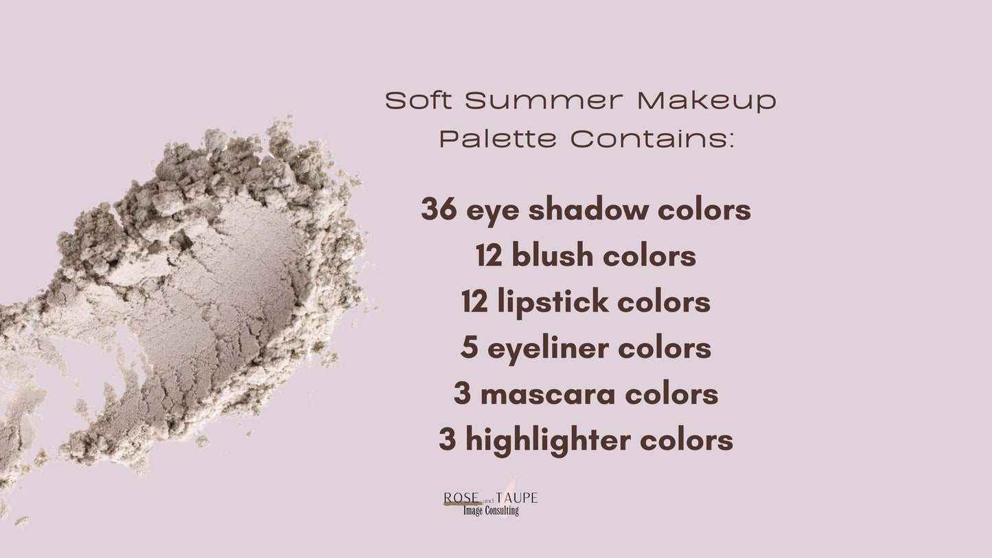 Soft Summer Makeup Color Palette