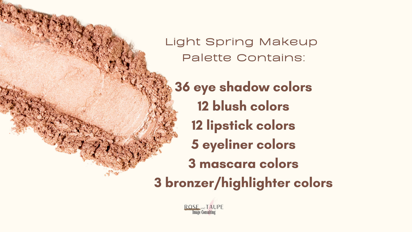 Light Spring Makeup Color Palette