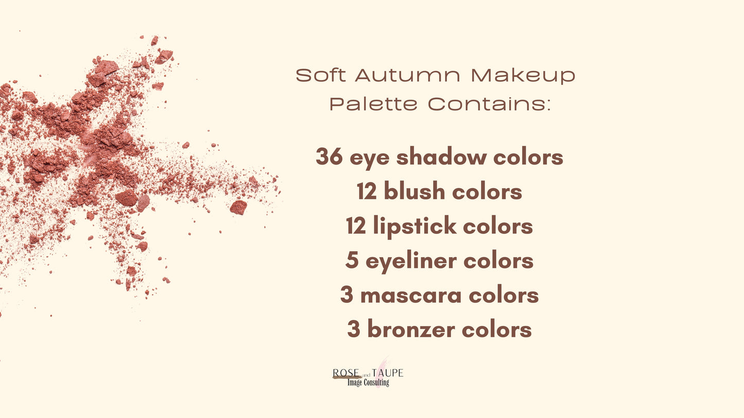 Soft Autumn Makeup Color Palette